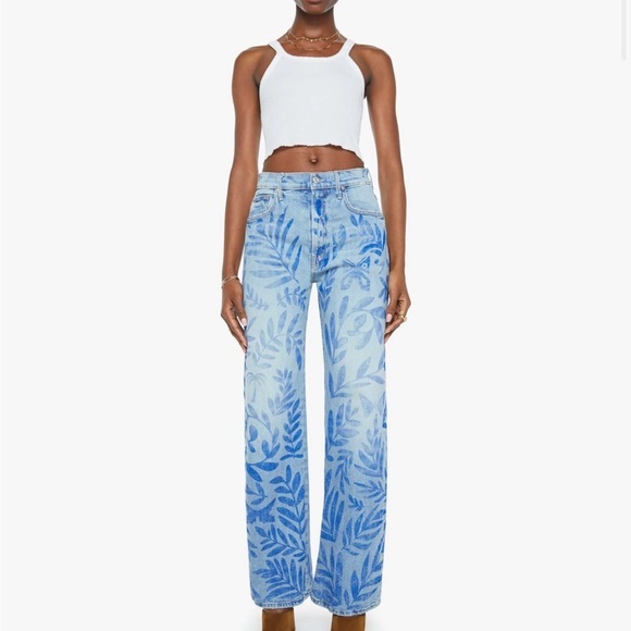 MOTHER Denim - NWT MOTHER Superior The Lasso Sneak in Pressed Leaves Wash